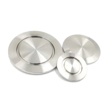 Sanitary grade stainless steel KF vacuum blind plate