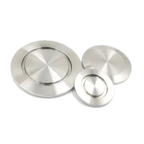 Sanitary grade stainless steel KF vacuum blind plate