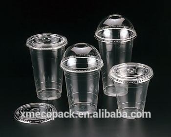 Factory price 20oz pla drinking cup, Biodegradable1 20oz pla cup with flat lid and domn lid