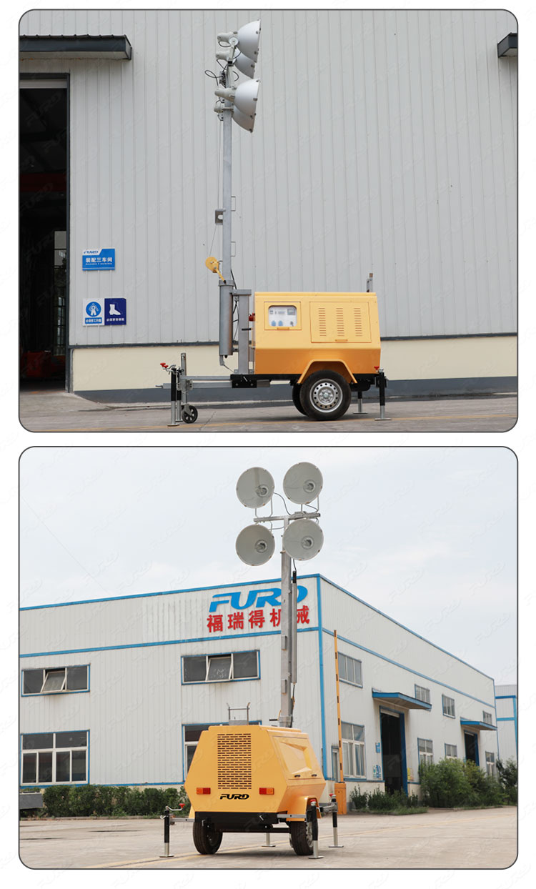 9m trailer light tower