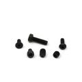 Tornillos de ajuste hexadecimal de zinc negro con pelota