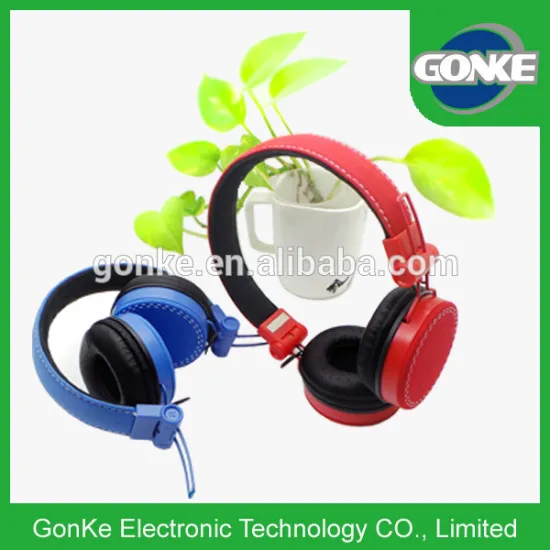 Latest Best Texture Stylish Patented DJ Stereo Headphones with Alloy Support Arm and Comfortable Leather Sleeve and Ear Cushions