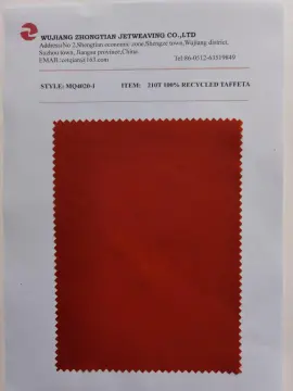 100% Recycled Polyester 210t 75D Taffeta