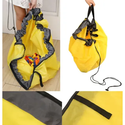 Kids Playroom Storage: Toy Bins, Mat Organizers, and Lego Storage Mats with Drawstrings