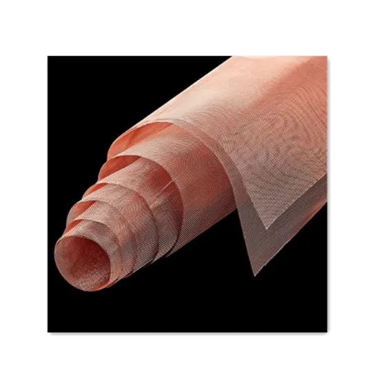 99.9% Pure Copper Mesh Screen - 40 Mesh, 150-200 Micron RF Shielding Net