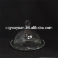 Precioso mini pastel de cúpula de vidrio de pie con caja de regalo