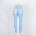 Jeans strappato alla moda femminile all&#39;ingrosso