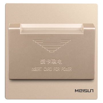 Frameless insert key card switch