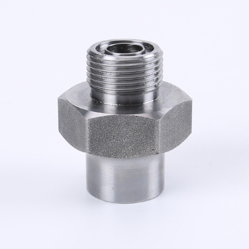 Metric Female 60 Cone Hydraulic Fittings Straight Male Adapter Weld Bung Hose Fitting Manufactory