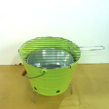 Charcoal Bucket Bbq 12 Inch Grill Barbecue Hanging Wok Stove Bucket Charcoal Barbecue Grill