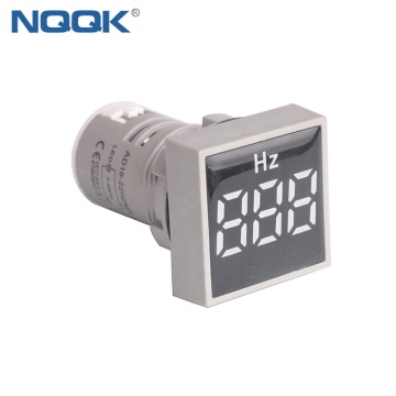22mm LED Display AC Square Mini Indicator Light Lamp HZ Frequency Table Meter