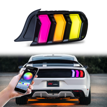 RGB LED Tail Light Assembly for Ford Mustang 2015-2023