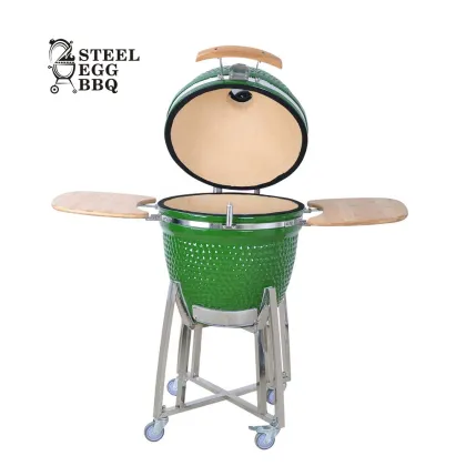 SEB KAMADO Best 21inch Charcoal Barbecue / Barbeque Grill Smoker Outdoor Ceramic BBQ Grills, Patton Primo Kamado Parrilla