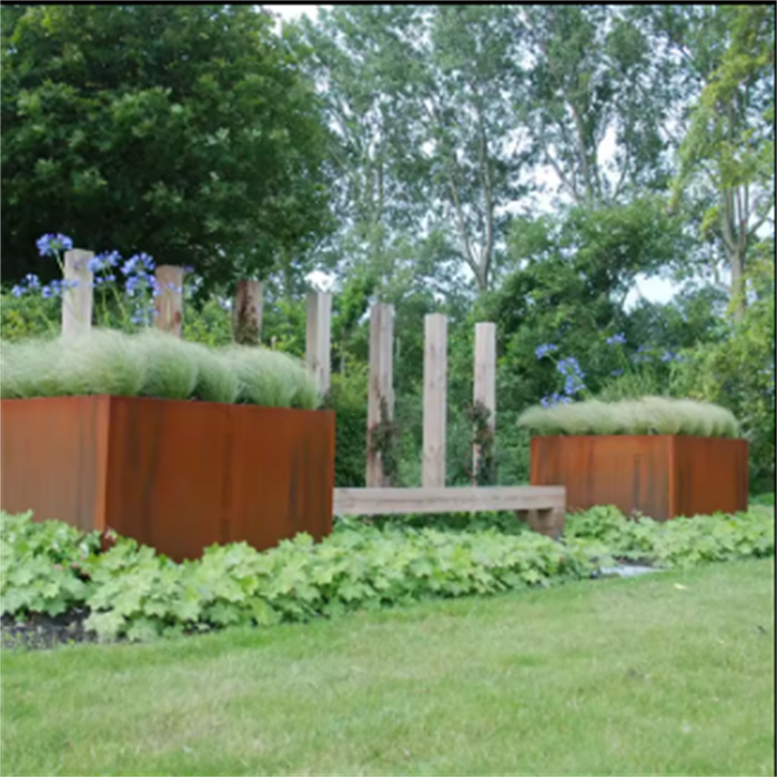 colorful flower pots