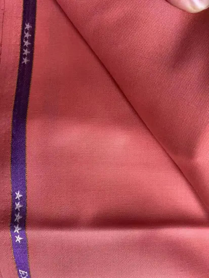 Custom red woolen suits fabric
