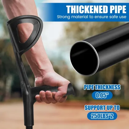 Adjustable Sturdy Aluminum Lightweight Colored Forearm Crutches