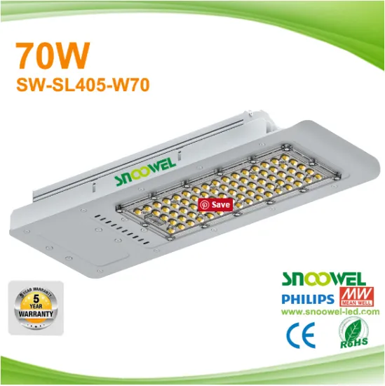 Super Cheap 3030 SMD 6063 70W 120lm/w Aluminum LED Street Light With Meanwell Drivers