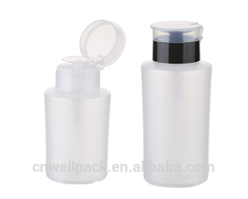 180/220ml Big Capacity Plastic Empty Nail Polish Bottle Wholesale In China with beautiful cap