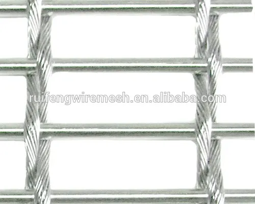 Stainless Steel Mesh Partitions Made with Cable Wire and Metal Ro