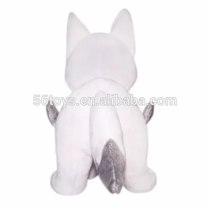 promotional wholesale white wolf plush toy
