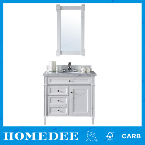 HOMEDEE Fully Assembled Storage Wood Bathroom Cabinet Unit