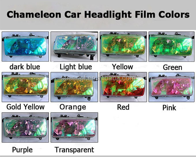 OEM Clear Chameleon Headlight Film fog light wrapping 140gsm 2