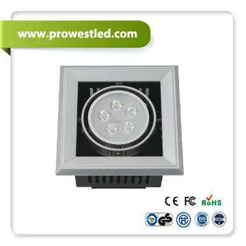 5x1W LED ceiling light grille lamp