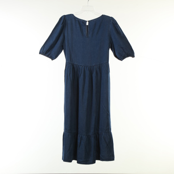 Tencel Garment Wash Long Dress