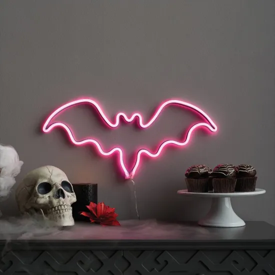 BAT LIGHTED LED NEON SIGN