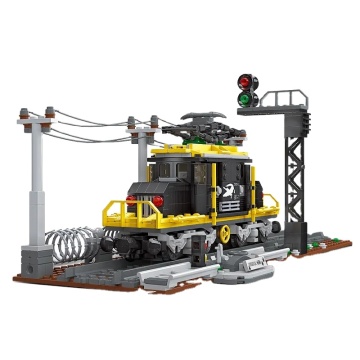 JIESTAR 59007 Crocodile Train Model: DIY Plastic Blocks and Educational Building Toy Set for Kids