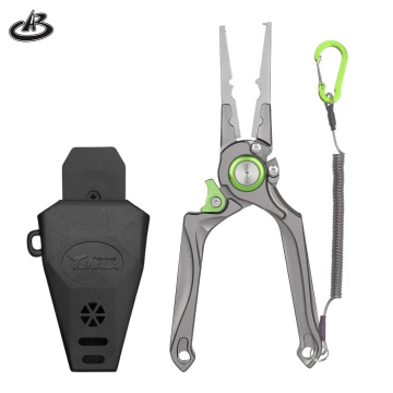 Wholesale Multi-Function Fishing Gear: Saltwater Hooks Removal Pliers with Lanyard and Plastic Sheath