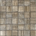 48 * 48 Grain de bois en céramique intérieur décoration murale mosaïque