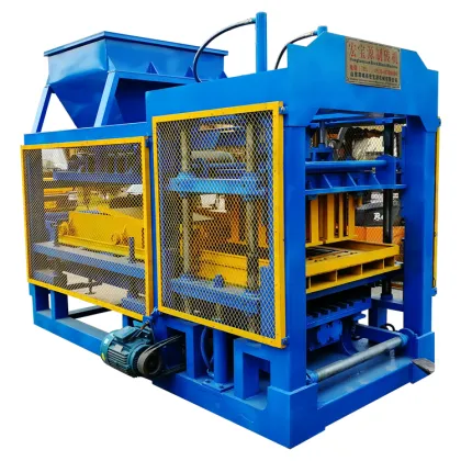 QT5-15 Hydraulic Concrete Block Machine | Holland Interlock Brick Equipment