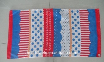 China wholesale cheap printed velour kid beach towel