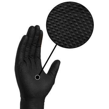 Auto Repair Nitrile Gloves - Diamond Style for Car Shops and Garages