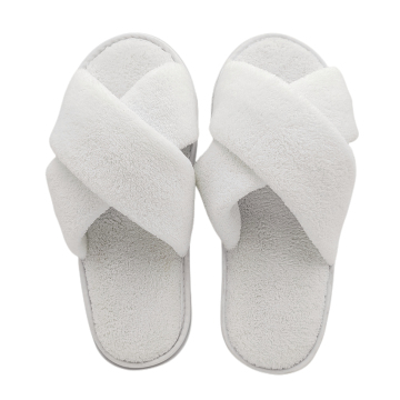 Global Sell High-Quality Customized White Hotel Slippers