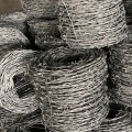 Galvanized high security anti-climb barbed wire mesh fence