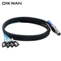 HD externo HD SAS SFF-8644 a 4*Cable SATA