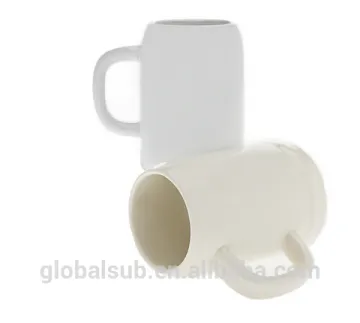 Promotional 2016 Ceramic Beer Mug , China Sublimation White mug