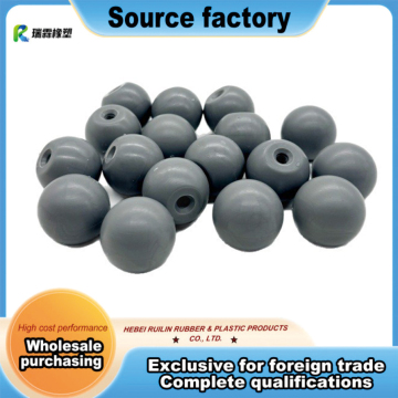 Gray Plastic Threaded Ball Knob Handles