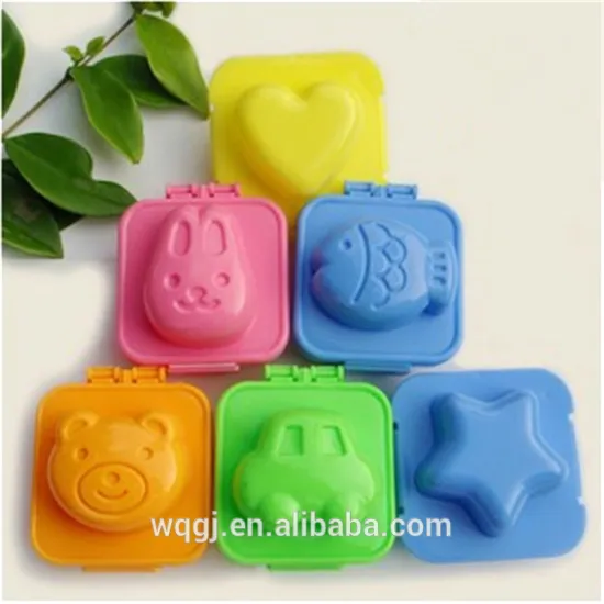 Plastic 2PCS Per Set Lovely Shaped Boiled Rice Sushi Egg Mold