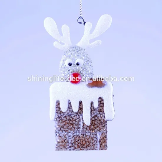 new style reindeer behind chimney Christmas decoration