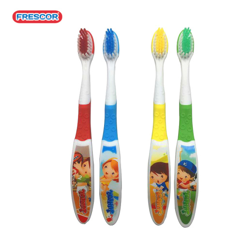 Escova de dentes manual para crianças com impressão do logotipo