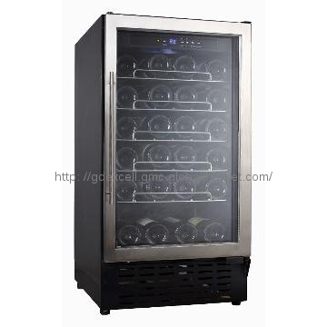 34bottles Single Zone Wine Coolers, Seamless SS Door Frame