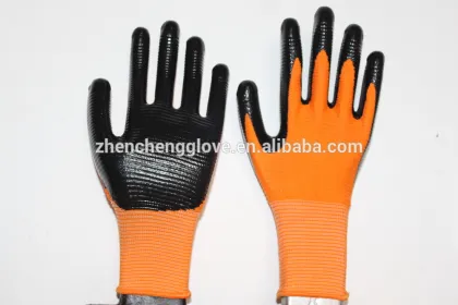 red Color Industrial Rubber/latex/nitrile coated Gloves /safety Gloves/Protective Gloves