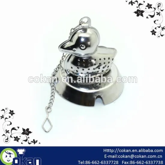 Dark Shape Stainless Steel Tea Infuser with plate CK-2193