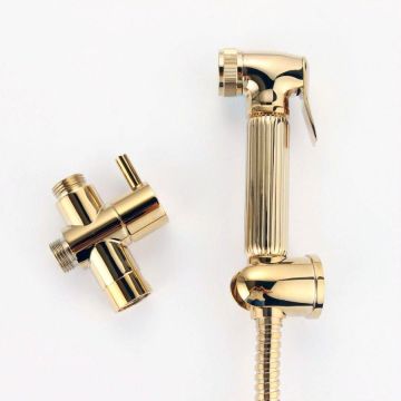 ABS Brass Hand Shower Bidet Spray Golden Shattaf