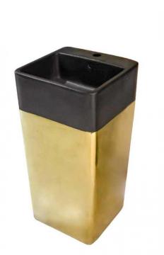 Hotel Washbasin Sink Gold Color Sanitary Basin Bathroom