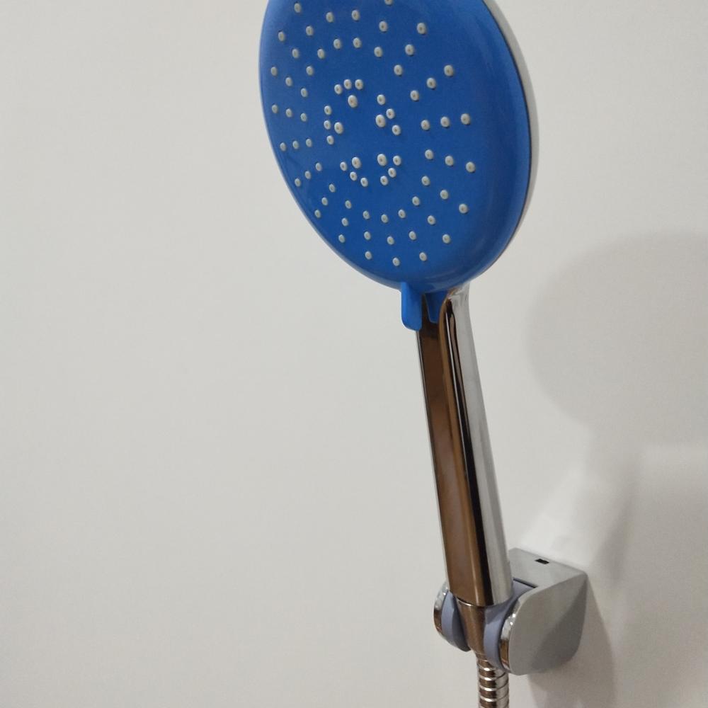 Round Blue Hand Shower