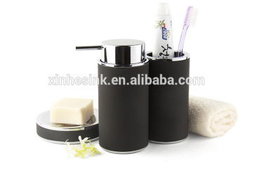 CBH Series Fashionable PVC Material 3-Piece Environmental Bathroom Accessory Set, Colorful Collection